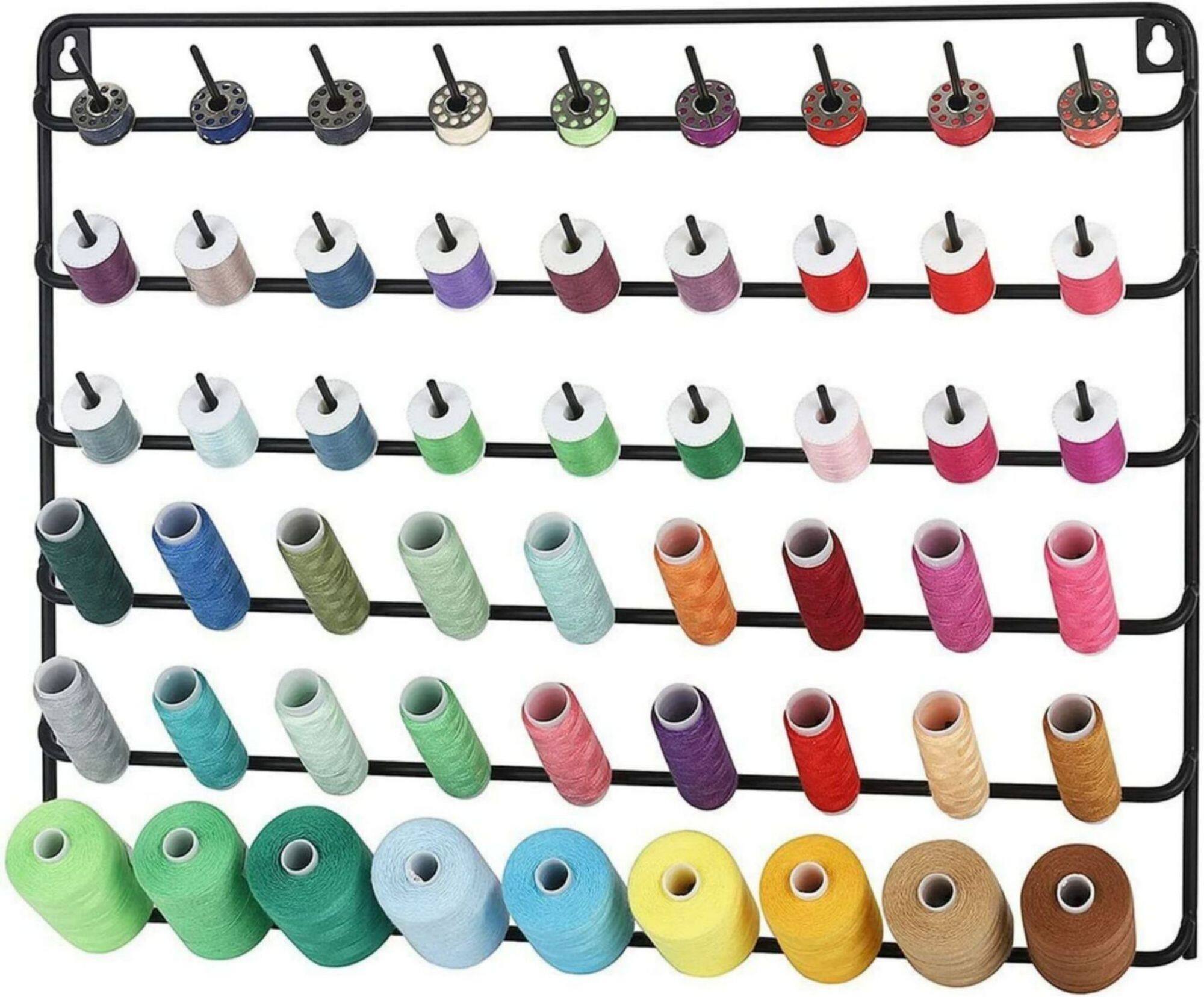 NEX™ Black 54-Spool Metal Thread Rack